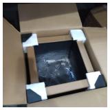 16" Kante Lightweight Modern Outdoor Concrete Square Planter Charcoal Black - Rosemead Home & Garden, Inc.