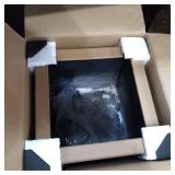 16" Kante Lightweight Modern Outdoor Concrete Square Planter Charcoal Black - Rosemead Home & Garden, Inc.