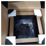 16" Kante Lightweight Modern Outdoor Concrete Square Planter Charcoal Black - Rosemead Home & Garden, Inc.