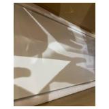 WELLAND 24-Inch White Floating Shelf, High Gloss White Wall Mount Display Shelf for Bedroom, Kitchen, Bathroom | Upgraded Hardware Kit for Studs