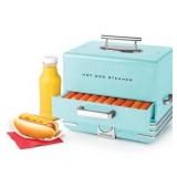 Nostalgia HDS248AQ Extra Large-Capacity Diner-Style Steamer, 24 Hot Dogs and 12 Bun Capacity - Aqua