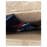 National Tree Company 36" Silver Fabric Tinsel "Let It Snow" 2D Snowman with 20 Clear Lights