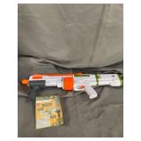 NERF Halo Bulldog SG Dart Blaster -- Pump-Action, Rotating 10-Dart Drum, Tactical Rails, 10 Official Elite Darts, Skin Unlock Code