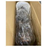 DecMode Metal Wall Candle Holder, Metal Wall Sconce, 10" x 8" x 30", Brown