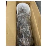 DecMode Metal Wall Candle Holder, Metal Wall Sconce, 10" x 8" x 30", Brown