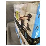 Medline Steel Rollator Walker, Folding Rolling Walker, 6" Wheels, 350lb Weight Capacity, Burgundy Red Frame