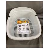 Arm & Hammer Light Gray Sifting Cat Litter Box, Large, 15.21" W x 18" L