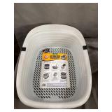 Arm & Hammer Light Gray Sifting Cat Litter Box, Large, 15.21" W x 18" L