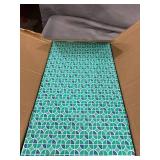 Kitty City Corrugate Scratchers for Cats, 1.5" H, Pack of 3, 3.03 LBS, Teal / Brown