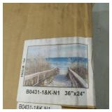 BEACH PATH WALL ART FRAMED, 36X24