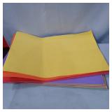 LOTS OF COLORFUL CRAFT PAPER