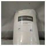 Madison Park Cambria King Down Alternative Blanket, Embossed Oversized Reversible Quilted Microfiber with 3M Scotchgard Bedding