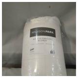 Madison Park Cambria King Down Alternative Blanket, Embossed Oversized Reversible Quilted Microfiber with 3M Scotchgard Bedding