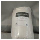 Madison Park Cambria King Down Alternative Blanket, Embossed Oversized Reversible Quilted Microfiber with 3M Scotchgard Bedding