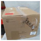 4 SMALL STORAGE BINS W/ SNAP TOPS