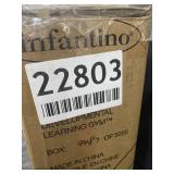 Infantino 5-in-1 Epic Developmental Learning Gym - 3 Play Modes, 5 Must-Have Baby Basics, Prop-Up Bolster, On-The-Go Activities, High Contrast Flashcard