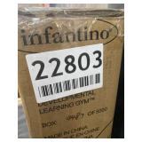 Infantino 5-in-1 Epic Developmental Learning Gym - 3 Play Modes, 5 Must-Have Baby Basics, Prop-Up Bolster, On-The-Go Activities, High Contrast Flashcard