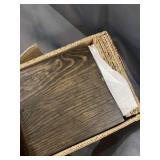 Willow & Grace Wooden Floating Shelves - Natural Rustic Home Decor Bookshelves, Easily Mounted Perfect Decorative Wall Shelf for Your Bathroom, Kitchen and Bedroom Dark Walnut (24" Set of 2)