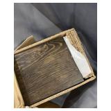 Willow & Grace Wooden Floating Shelves - Natural Rustic Home Decor Bookshelves, Easily Mounted Perfect Decorative Wall Shelf for Your Bathroom, Kitchen and Bedroom Dark Walnut (24" Set of 2)