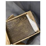 Willow & Grace Wooden Floating Shelves - Natural Rustic Home Decor Bookshelves, Easily Mounted Perfect Decorative Wall Shelf for Your Bathroom, Kitchen and Bedroom Dark Walnut (24" Set of 2)