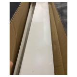 Greenco Wall Mounted Photo Ledge Floating Shelves White, 24" Inch- Set of 2