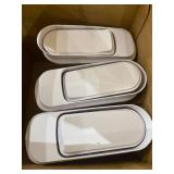 3 CLEAR FOOD STORAGE CONTAINERS