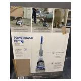 Hoover - PowerDash Corded Upright Deep Cleaner - White/Blue