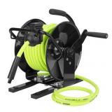 FlexzillaÂÂ® Manual Air Hose Reel, Open Face, Portable, 3/8" x 50