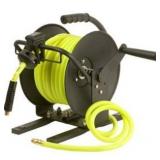 FlexzillaÂÂ® Manual Air Hose Reel, Open Face, Portable, 3/8" x 50