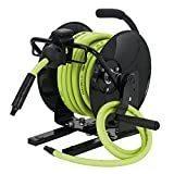 FlexzillaÂÂ® Manual Air Hose Reel, Open Face, Portable, 3/8" x 50