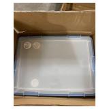 STERILITE 80 QT GASKET CONTAINERS SET OF 4 WITH LIDS