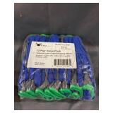 G & F Work Gloves - Rubber Latex Coated- 12 Pairs (Men), Medium