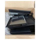 BLACK WITH CLEAR CLOSING SHOE STORAGE CONTAINERS