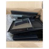 BLACK WITH CLEAR CLOSING SHOE STORAGE CONTAINERS