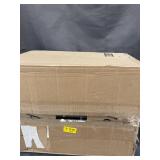 BLACK WITH CLEAR CLOSING SHOE STORAGE CONTAINERS