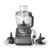 Ninja - Professional Food Processor, 1000 Peak Watts, 9-Cup Capacity, Auto-iQ Preset Programs - Silver