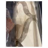 Half Price Drapes PRCT-D02-96 Illusions Silver Printed Cotton Curtain, 50" x 96", Grey