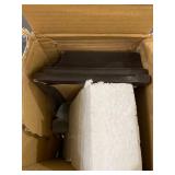 Melannco Set of 4-6 12 20 24-inch Traditional Shelves in Espresso