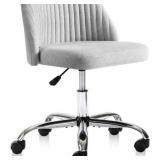 OFFICE CHAIR W/ WHEELS & ADJUSTABLE HEIGHT- GREY, ITEM# CW-2776-GY
