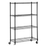 4 SHELF STORAGE ORGANIZER WITH WHEELS