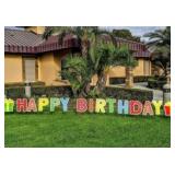 BOHLEE STORE 16" HAPPY BIRTHDAY LAWN SIGN