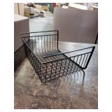 mDesign Household Metal Under Shelf Hanging Storage Baskets (2 PACK)