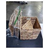 Collapsible Heavy-Duty Woven Storage Boxes (SET OF 4)