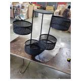 Metal 5-Tier Spin-Out Round Storage