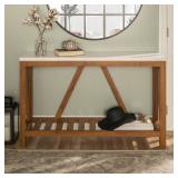 Walker Edison A-Frame Rustic Entry Table