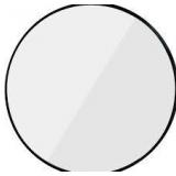 Oruii Black Round Mirror