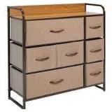 M Design 7-Drawer Fabric Chest