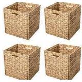 Collapsible Heavy-Duty Woven Storage Boxes (SET OF 4)