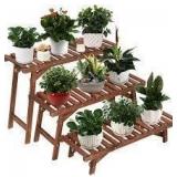 UFINE 3-Tier Wood Ladder Shelf