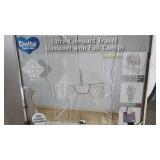 Delta Children EZ Fold Ultra Compact Travel Bedside Bassinet - Folding Portable Crib with Removable Canopy, Inner Circle